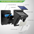 BAXIA TECHNOLOGY Solar Outdoor Lights Wireless Security Motion Sensor Solar - Image 8