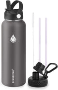 SENDESTAR Stainless Steel Water Bottle, Wide Mouth Water Bottle 40 oz by Sendestar