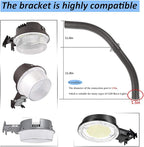 ledmo Mounting Arm for LED Barn Light Adjustable Angle Sturdy Black Aluminum - Image 2
