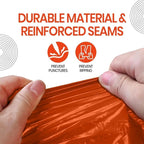 Emergency Survival Poncho Thermal Mylar Foil Coating Blanket - Image 5