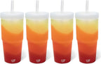 Silipint: 32oz Silicone Straw Tumbler, Unbreakable, Dishwasher Safe by Silipint