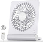 Koonie USB Fan, Strong Wind Quiet Small Desk Fan 220° Tilt Folding 3 Speeds by Koonie