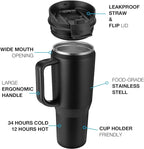 EALGRO 50 oz Tumbler with Handle, Insulated Tumblers with Lid and Straw - Image 3