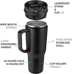 EALGRO 40 oz Tumbler with Handle, Insulated Tumblers with Lid and Straw - Image 3