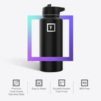 IRON °FLASK Camping & Hiking Hydration Flask - 32 oz Bubble Gum - Image 5