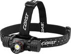 Coast® XPH34R 2700 Lumen USB-C Rechargeable-Dual Power LED Headlamp withPURE by Coast