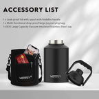 WATERSY Half Gallon Water Bottle Insulated, BPA Free&Leak Proof, 64oz Stainless - Image 6