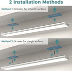 ASOKO Under Cabinet Led Light Plug in, Dimmable Daylight White 4000K, 6 Pack 12 - Image 6