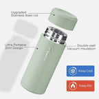 【Upgraded】Exllena Small Insulated Water Bottle 8 oz/250ml– Mini Insulated Water - Image 3