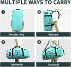 80L Dry Bag Large Waterproof Bag Roll-Top Heavy Duty Fishing Duffel Bag - Image 5