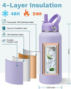 BENZZO 32 oz Insulated Water Bottle - Image 4