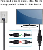 3 Ft Extension Cord, US Male/Female Power Cable - Image 4