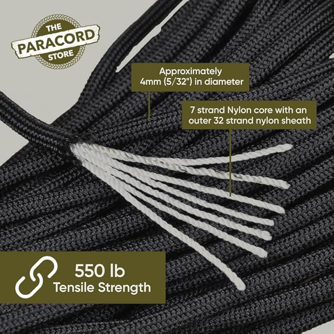 The Paracord Store | Type III 550 Paracord - 50 FT Hank - Image 3
