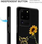 for Samsung Galaxy S20 Ultra Case, Pig Sunflower Yellow Sunshine Pattern - Image 5
