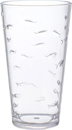 KLIFA- CHARLESTON- 19 oz, Acrylic Fishing Highball, School of Fish Drinking - Image 3