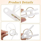 15 Pack Laundry Hooks with Rope, Windproof Drying Rack Accessories - Image 3