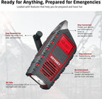 Eton Odyssey Hand Crank NOAA Weather Radio, All Band Emergency Radio, AM/FM - Image 4