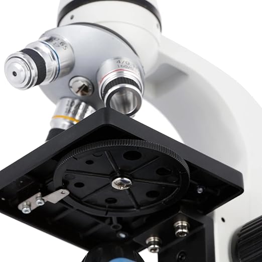 AmScope M150C-PS25-WM Compound Monocular Microscope, WF10x and WF25x Eyepieces - Image 6