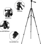 55" Aluminum Phone & Camera Tripod, Extendable Cell Phone Tripod Stand - Image 2