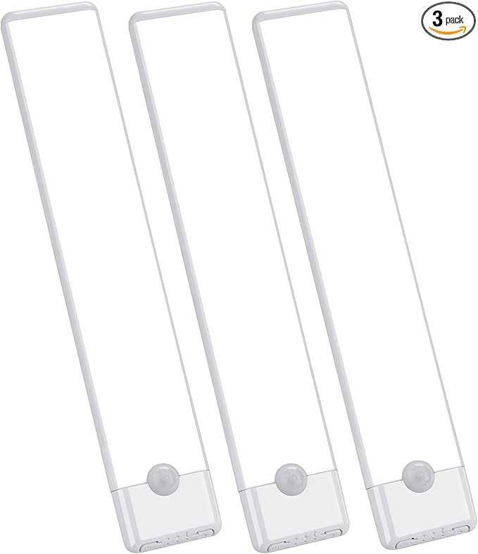 Motion Sensor Under Cabinet Lights, Magnetic Rechargeable Under Counter Closet by YLXS