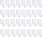 32Pcs Over Cabinet Door Hooks Plastic Over The Door Single Hook Space-Saving by UFURMATE