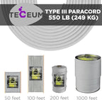 TECEUM 5/32" Paracord Rope 1000 – 1000ft / 200ft / 100ft / 50ft – Tactical - Image 9