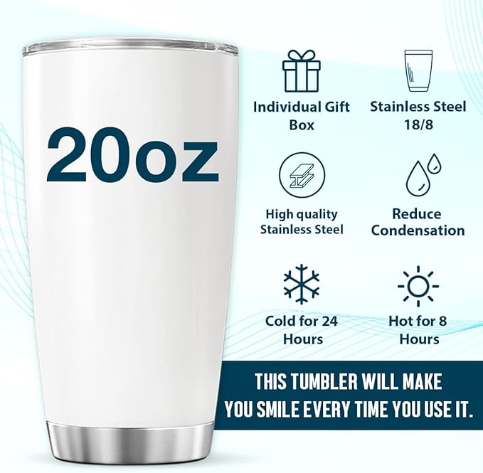 CUBICER Best Brother Ever Lion Design Stainless Steel Tumbler 20 Oz - Image 6