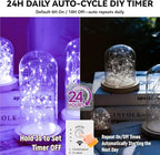 HXWEIYE Rechargeable Fairy Lights Battery Operated, DIY Timer & 8 Modes - Image 4