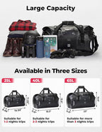 KEMIMOTO Waterproof Motorcycle Dry Bag – Duffle Tail Bag Soft Luggage, - Image 3