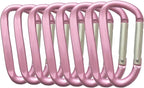 LESHIRY Large Carabiners Keychain 3" Aluminum D Shape Premium Durable D-Ring by LESHIRY