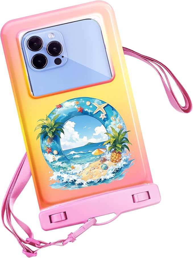 Personalized Initial Waterproof Phone Pouch Case by Unknown