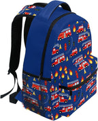 Wamika Monster Car Kids Backpack Trucks Racing Cars School Backpacks Boy Girl - Image 5