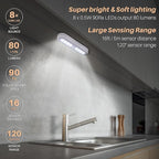 STAR-SPANGLED 3 Pack 7” Motion Sensor Lights Indoor Battery Operated, Stick on - Image 2