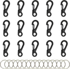 SWATOM Small Mini Carabiner Clip Tiny Spring Snap Hook Keychains Micro by SWATOM