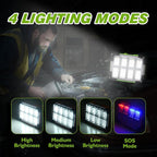 120W Solar Rechargeable Work Light, 144 LED 10000LM Led Work Light - Image 4