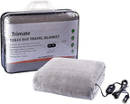 Electric Car Heating Blanket Plush 3 Heat Settings, Auto Shutoff, 55 X 40 by trimate