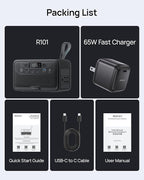 Portable Power Station 89.6Wh LiFePO4 Battery, Solar Power Bank - Image 2
