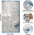 Mylar Emergency Thermal Blanket Sleeping Bag - Image 5