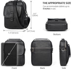 Augus Leather Small Messenger Bag - Image 7