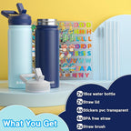 baab 18oz Kids Water Bottle, Insulated Water Bottle - Image 7