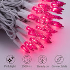 Christmas Pink Mini String Lights - Image 3