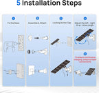 ECO-WORTHY Solar Panel for Ring Camera Outdoor Wireless, 5W Fast Charging - Image 9