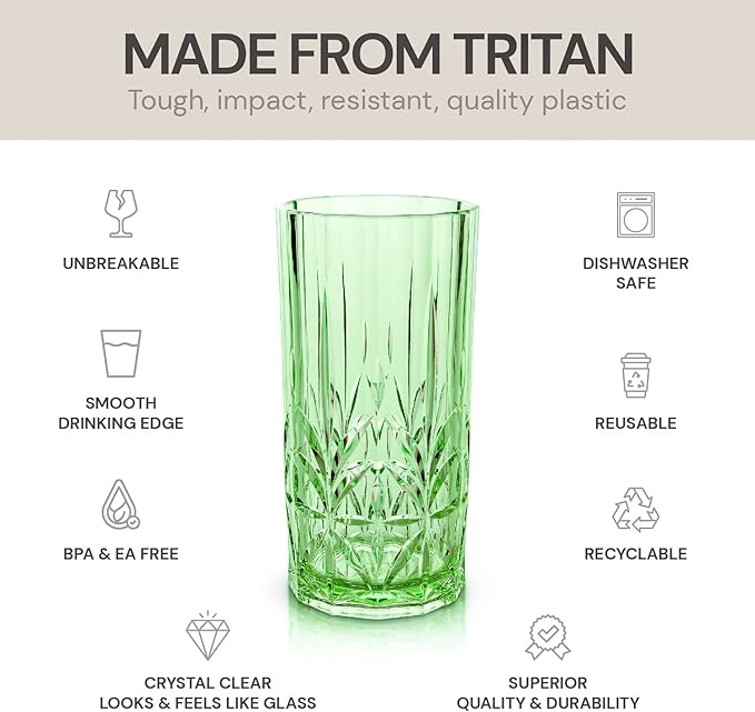 BELLAFORTE Shatterproof Tritan Tall Tumbler, 18oz - Image 4