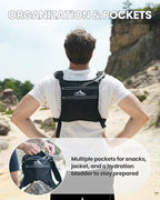 Zelvot Running Vest with 1L Water Bladder, USA Original Patent, Adjustable - Image 3