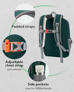 WATERFLY 12L Small Hiking Backpack: Day Pack Lightweight Travel Bag Camping - Image 4