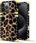 Compatible with iPhone 16 Pro Case, Seamless Gold Chain Leopard Luxury Golden - Image 2