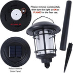 Dynaming 6 Pack Solar Flame Torch Lights Outdoor, Halloween Dual Use Flickering - Image 4