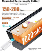 Rechargeable Motion Sensor Ceiling Light, Full Metal Battery Powered LED Closet - Image 6