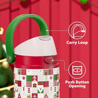 24 oz Insulated Water Bottle for Christmas: Meoky Stainless Steel Xmas Water - Image 4