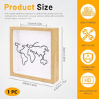 ASTIMESA 7.8" x 7.8" Adventure Archive Box Display Case, Transparent Travel - Image 2